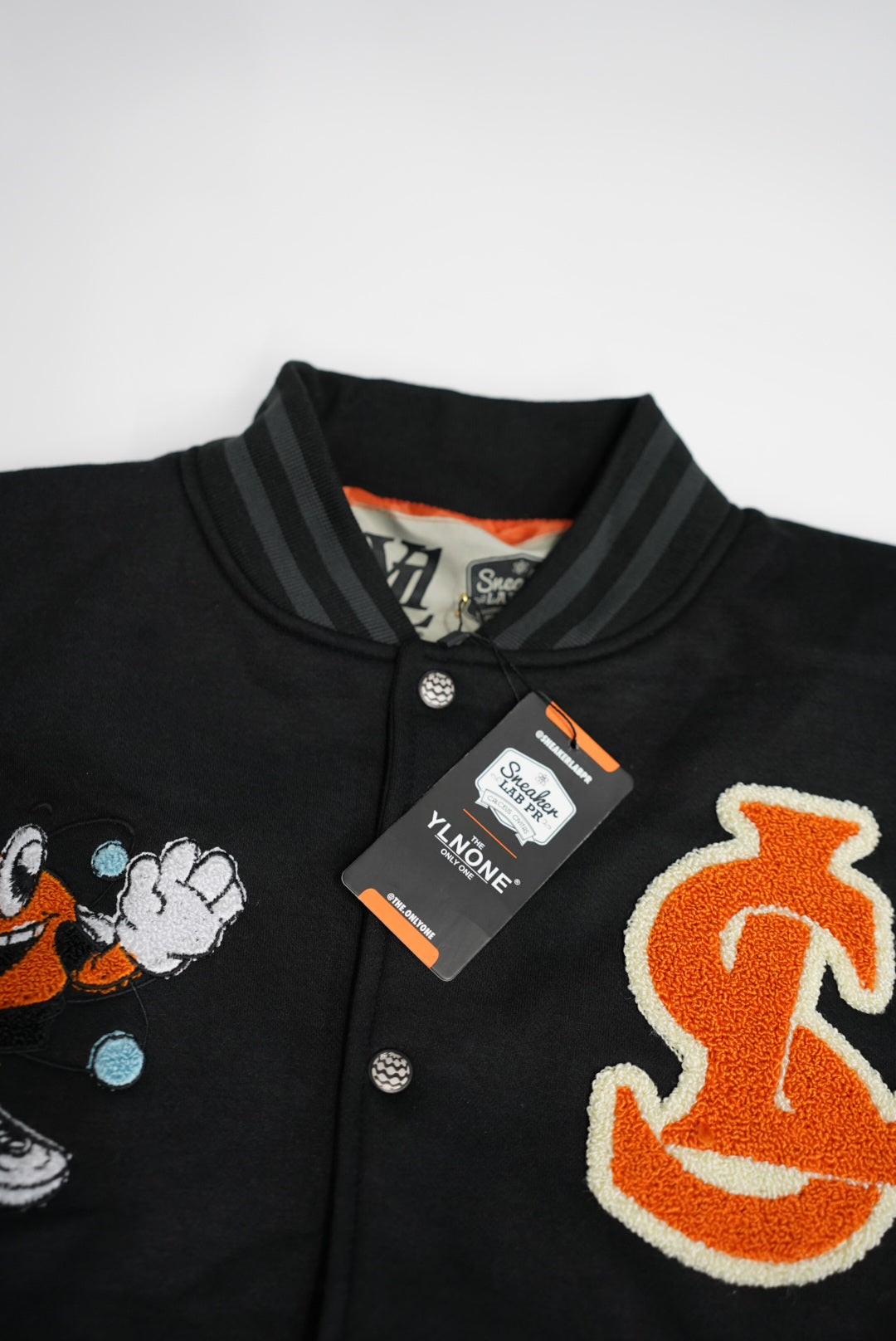 SNEAKERLABPR X YLNONE VARSITY JACKET