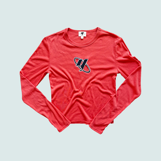 Y WMNS LONG SLEEVE TEE(CORAL)