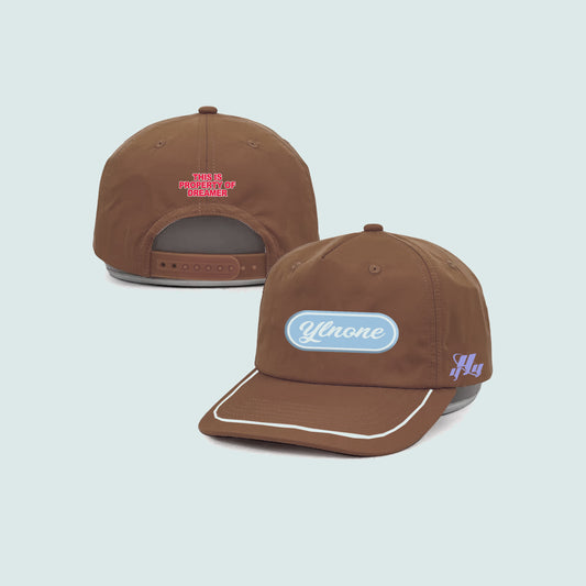 YLNONE UNSTRUCTURED HAT(BROWN)