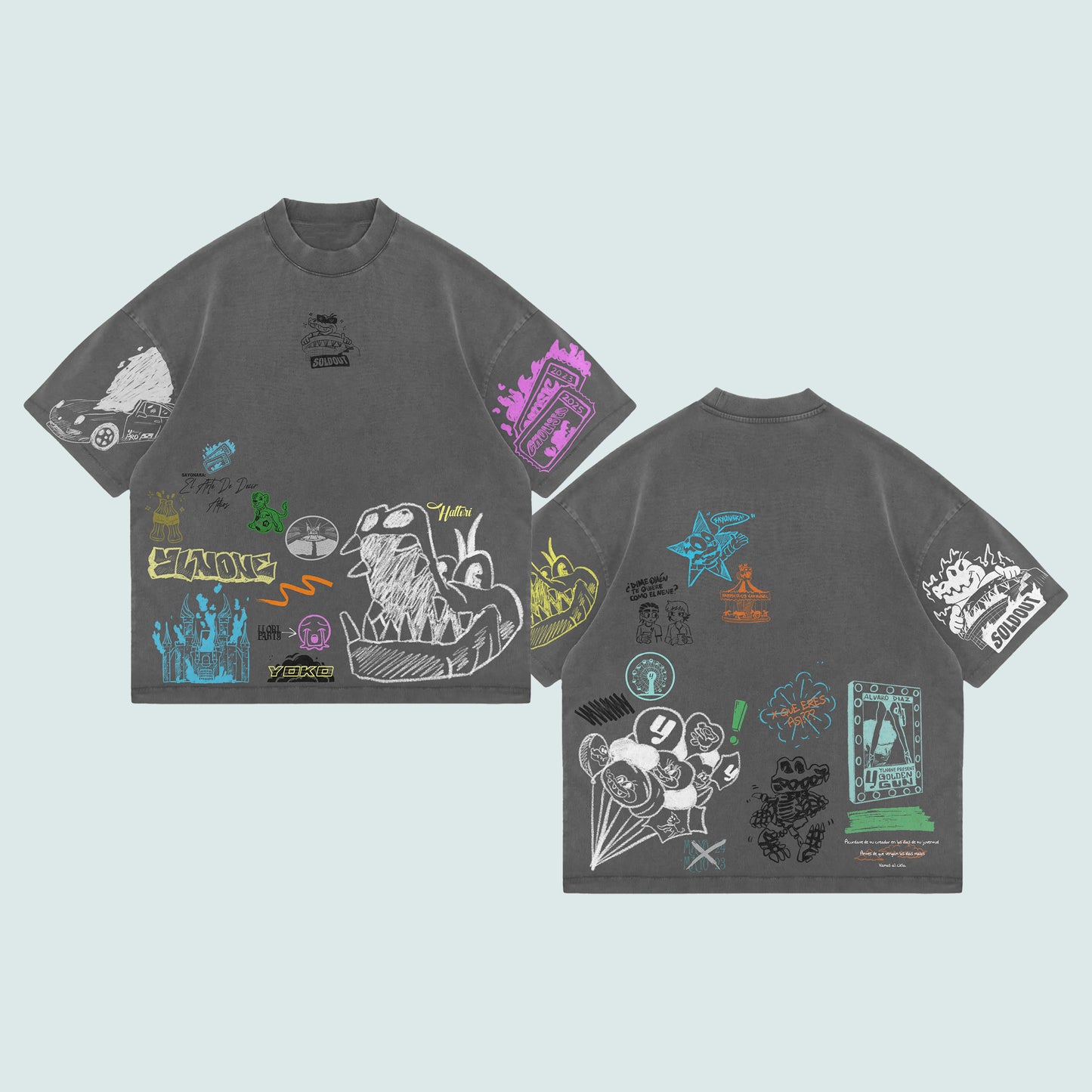 SAYONARA MERCH X YLNONE TEE GREY