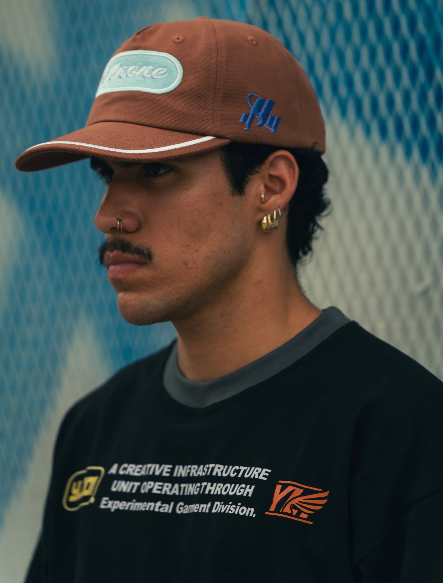 YLNONE UNSTRUCTURED HAT(BROWN)