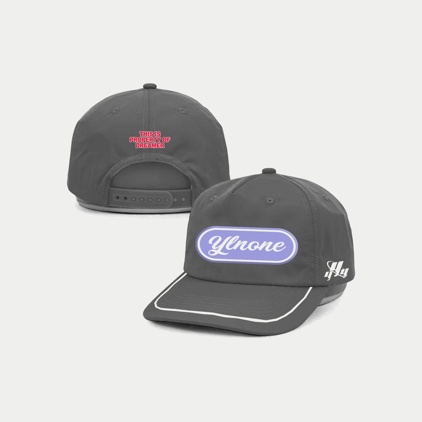 YLNONE UNSTRUCTURED HAT(GREY)